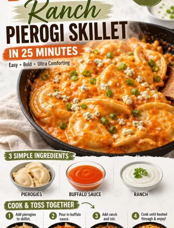 One-Pan Buffalo Ranch Pierogi Skillet ready in 25 minutes