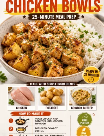 One-Pan Cowboy Butter Chicken Bowls for a quick meal prep solution