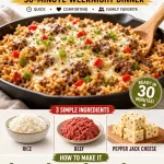 One-Pan Pepper Jack Cowboy Rice served in a skillet for a quick weeknight meal.