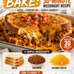 One-Pan Taco Grilled Cheese Bake for a quick weeknight meal