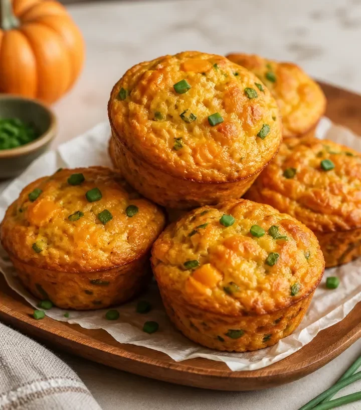 Savory pumpkin breakfast muffins ready for meal prep and a healthy start