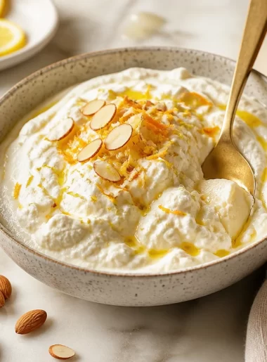 High-Protein Almond Citrus Cloud prepared in 5 minutes