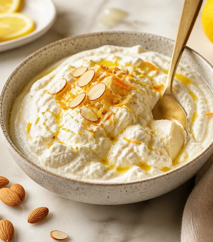 High-Protein Almond Citrus Cloud prepared in 5 minutes