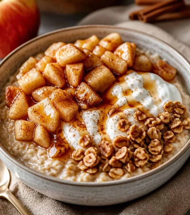 Delicious apple pie breakfast bowl recipe for quick morning meals