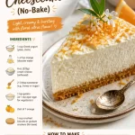 No-Bake Min Protein Orange Blossom Cheesecake with vibrant orange garnish
