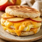 Crispy Apple Cheddar Sandwich ready for breakfast