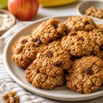 Minute apple oat breakfast cookies ready for a nutritious meal prep snack
