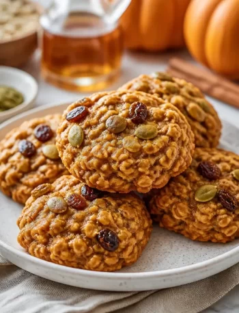 Delicious Minute Maple Pumpkin Breakfast Cookies for busy mornings