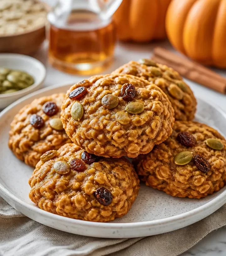 Delicious Minute Maple Pumpkin Breakfast Cookies for busy mornings