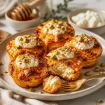 Protein-rich burnt-orange ricotta cups for easy meal prep