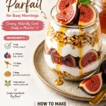 Protein Fig & Honey Parfait for quick and healthy breakfasts
