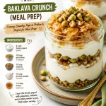No-Bake Protein Yogurt Jars with Baklava Crunch for healthy meal prep