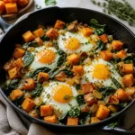 One-Pan Butternut Squash and Egg Skillet for a quick dinner