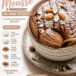 Protein Almond Joy Mousse made with 5 ingredients, ready to enjoy as a healthy dessert.