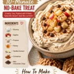 Delicious Protein Apple Pie Cannoli Dip served in a bowl with apple slices