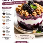 Protein Blackberry Cobbler Cups prepared for a healthy dessert option