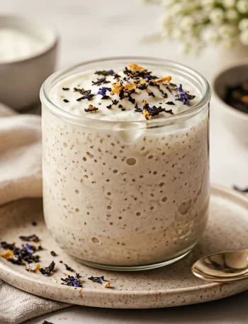 Protein Earl Grey Silk Pots, a no-bake, healthy 4-ingredient snack