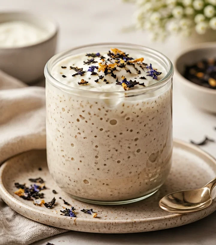 Protein Earl Grey Silk Pots, a no-bake, healthy 4-ingredient snack