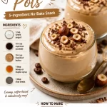 Protein espresso hazelnut pots—no-bake, 5-ingredient snack recipe.
