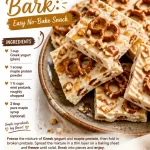 Protein-packed maple pretzel bark snack, no-bake recipe