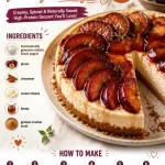 Healthy spiced plum cheesecake with protein for quick weeknight desserts